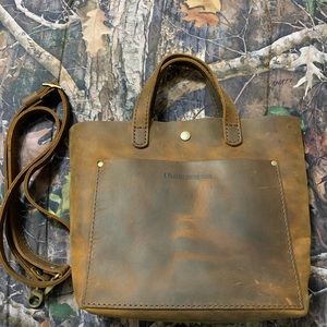 Portland Leather Goods mini crossbody canyon